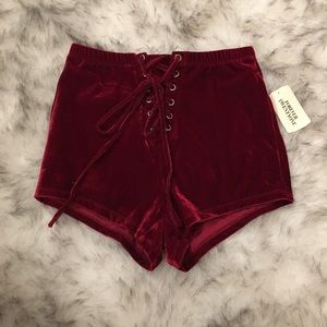 Red Velvet Shorts